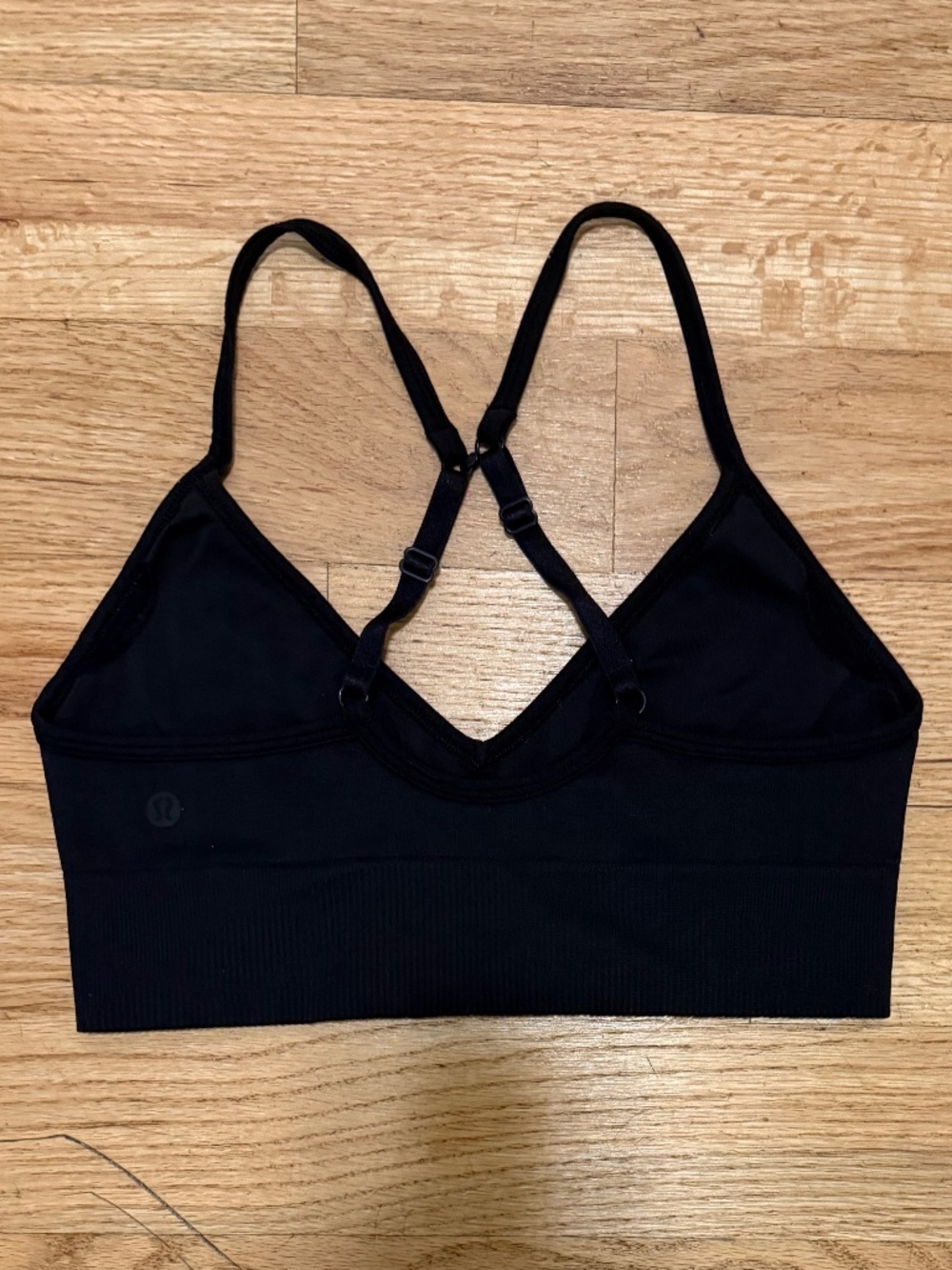 Lululemon Ebb to Street Bra Light Support C/D Cup Black Size 6 Convertible Strap